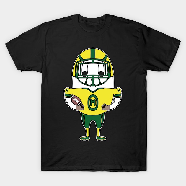 American-Football-Player Egg T-Shirt by M.-P.-Mueller